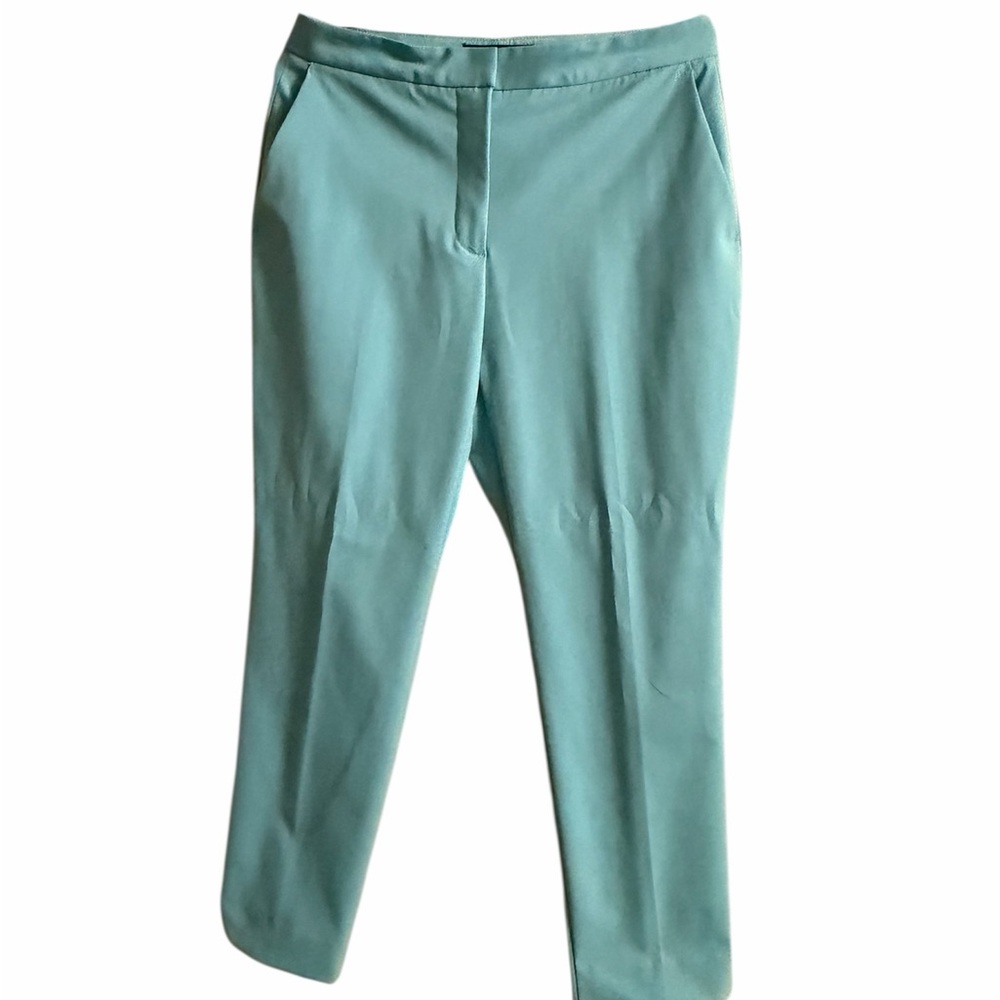 Zara Mint Green Straight-Leg Dress Pants